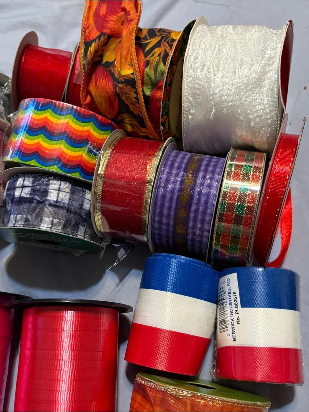 Assorted Party & Gift Ribbons - Red, Pink, Gold, Multicolor